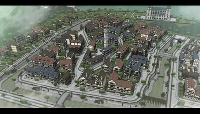 【acon3d】西幻村庄奇幻小镇绘画模型  skp模型直接拍