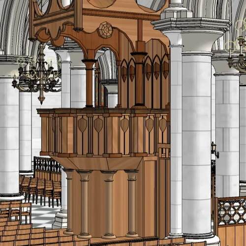 【Acon3d】法国巴黎圣母院 - 哥特式内饰 + 神职人员