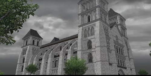 acon3d教堂 自购回血，教堂内部完整全套su模型,细节齐全