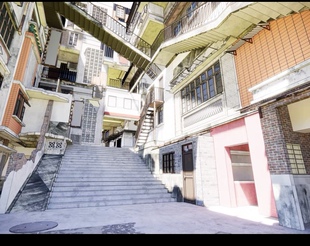 acon老城区su模型复古旧城区城中村老长沙 复古老街坊老街区模型