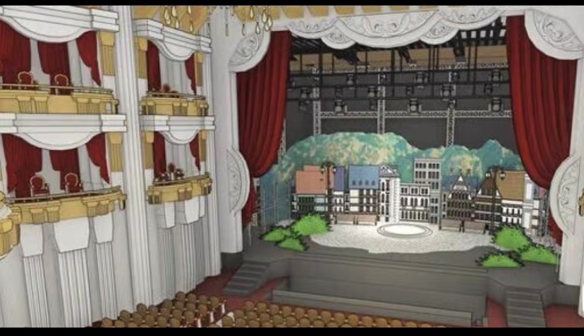 acon3d 奇幻剧场 sketchup模型  草图大师打开 背景参考学习