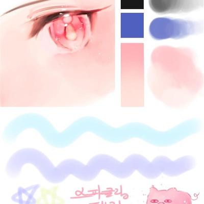 csp笔刷   csp  腮红笔刷  混色笔刷   过渡笔刷