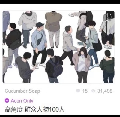 【自购回血】ACON3D，高角度群众人物100人。sketch up3D模型