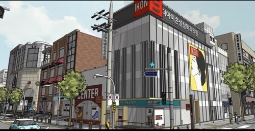 ACON3D，新沙洞街路树街系列 sketch up3D模型 包含多种主题商店
