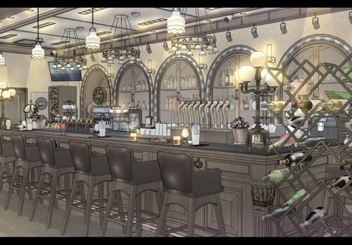 【自购回血】acon3d 豪华酒吧 su模型