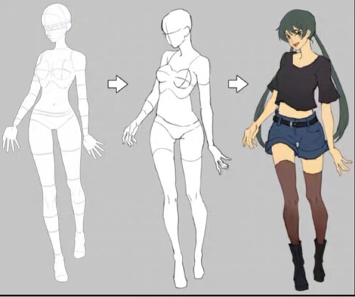 【CSP3d模型】结构线清晰的女性素体3d模型  3d素体  clip文件