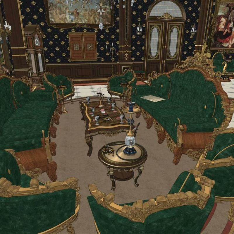 acon3d    026欧式城堡贵族私密接待室SU模型