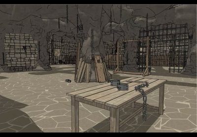 acon3d 古风地牢su模型 古代场景漫画插画素材 草图大师skp格式