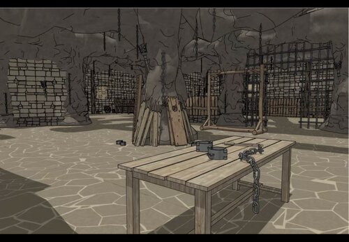 acon3d 古风地牢su模型 古代场景漫画插画素材 草图大师skp格式