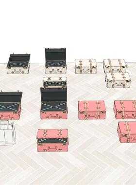 acon3d 092行李箱与手包模型草图大师模型