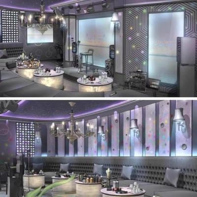 【acon3d】 酒吧练歌厅走廊破碎的室内 草图大师模型