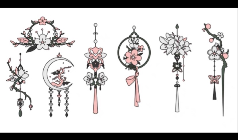 【csp笔刷】简单梅花配饰 4支＋源文件，只能csp用