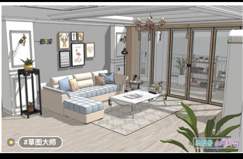 acon3d 豪华公寓 整套 草图大师模型 su模型 绘画背景辅助参考