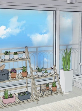 su模型 复式写字楼+单间  su打开 漫画背景辅助 acon3d