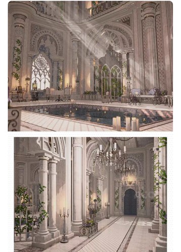 【acon3d】白色幻想神殿-小大厅