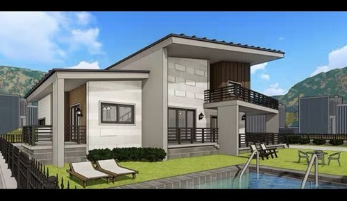 acon3d自购回血 高级住宅2 skp模型 su模型草图大师绘画漫画背景