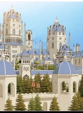 acon3d su模型  王城与豪宅模型 skp格式  漫画背景辅助