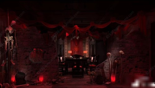acon3d  中式恐怖剧本杀SU模型2  标价可直拍