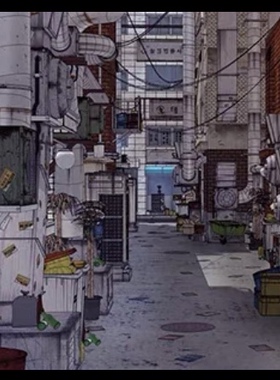 【acon3d】整个胡同套装绘画模型 skp模型直接拍