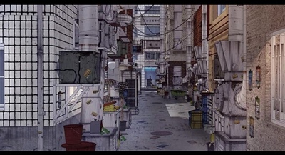 【acon3d】整个胡同套装绘画模型 skp模型直接拍