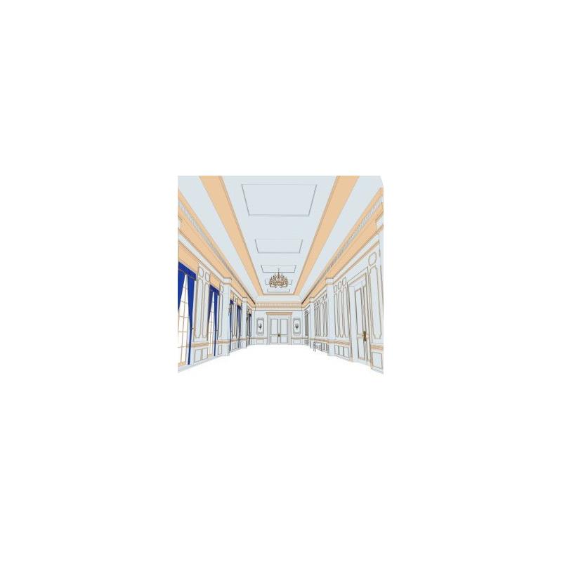 【csp模型】3d模型皇宫走廊