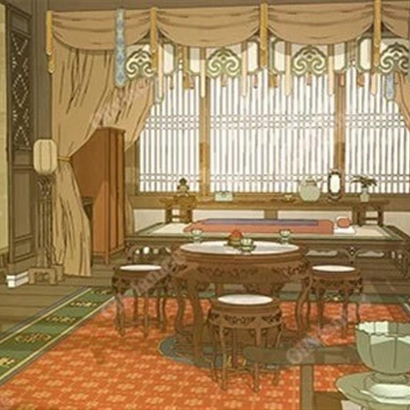 【acon 3D】 武侠史剧背景 - 夫人房间 古代室内场景