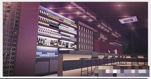 【acon3D】acon3d迷你酒吧模型,现代风格小酒吧,su模型