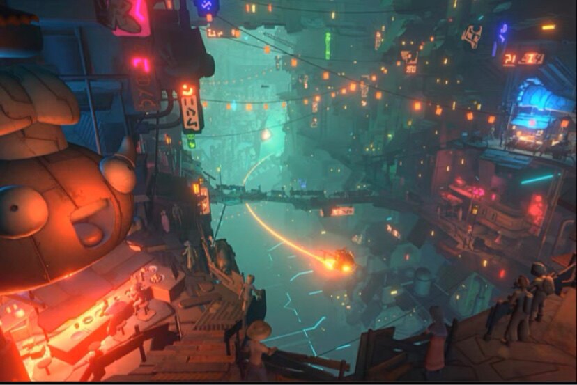 unity3d 卡通科幻未来城市场景模型素材幻想类模型资源
