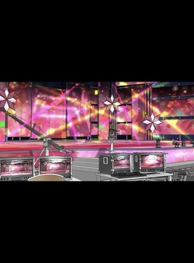 acon3d 电视台摄影棚 - 音乐节目和综艺 skp模型  su模型草图大师