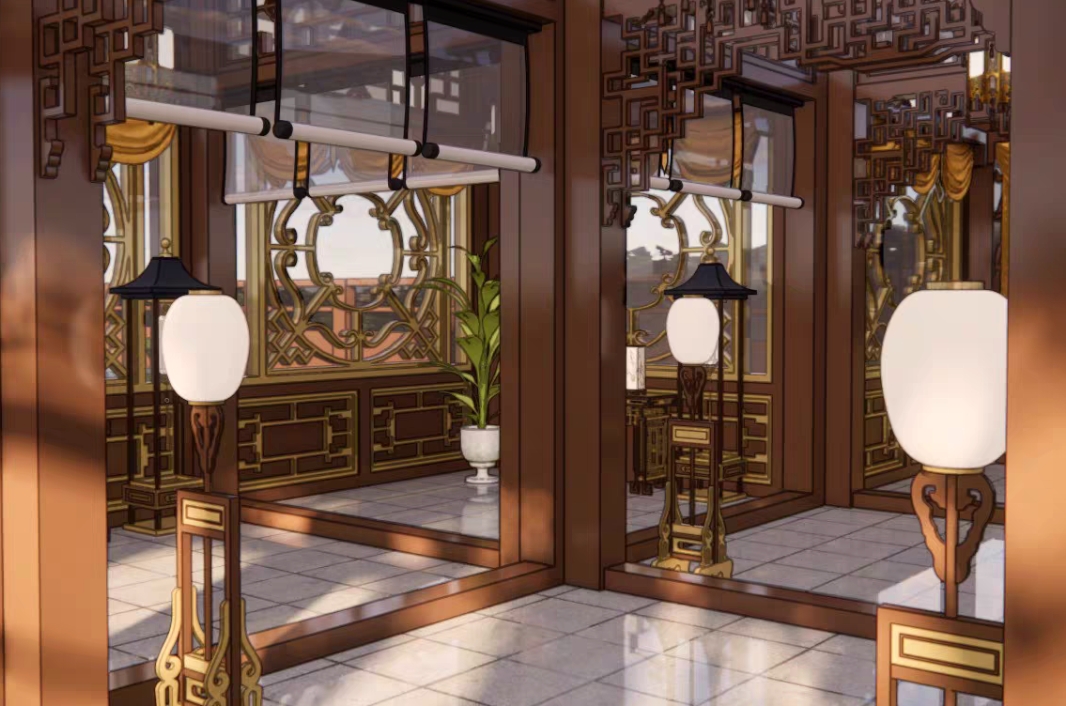 【acon3d】三种东方走廊 虚拟物品售出不退不换