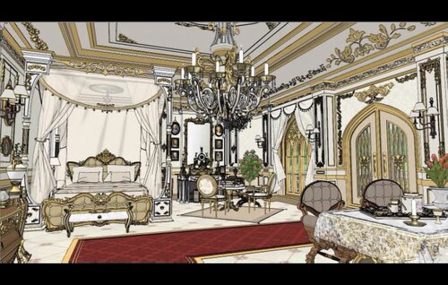 ACON3D 浪漫玄幻豪宅全套系列 sketch up3D模型 su模型素材源文件