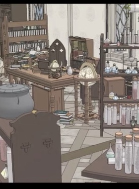 【acon3d】魔法杂货店 skp格式模型 魔法类  西方幻想 可画hp系列