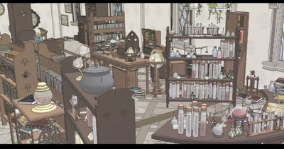 【acon3d】魔法杂货店 skp格式模型 魔法类  西方幻想 可画hp系列