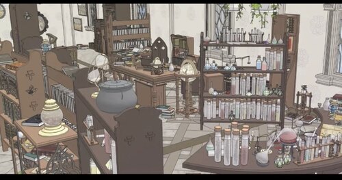 【acon3d】魔法杂货店 skp格式模型 魔法类  西方幻想 可画hp系列