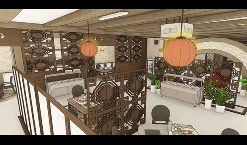 acon3d自购回血  高级中餐馆 skp模型  su模型草图大师