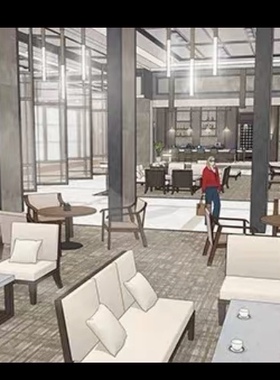 ACON 3D模型 高档饭店系列 sketch up3D模型su模型素材源文件