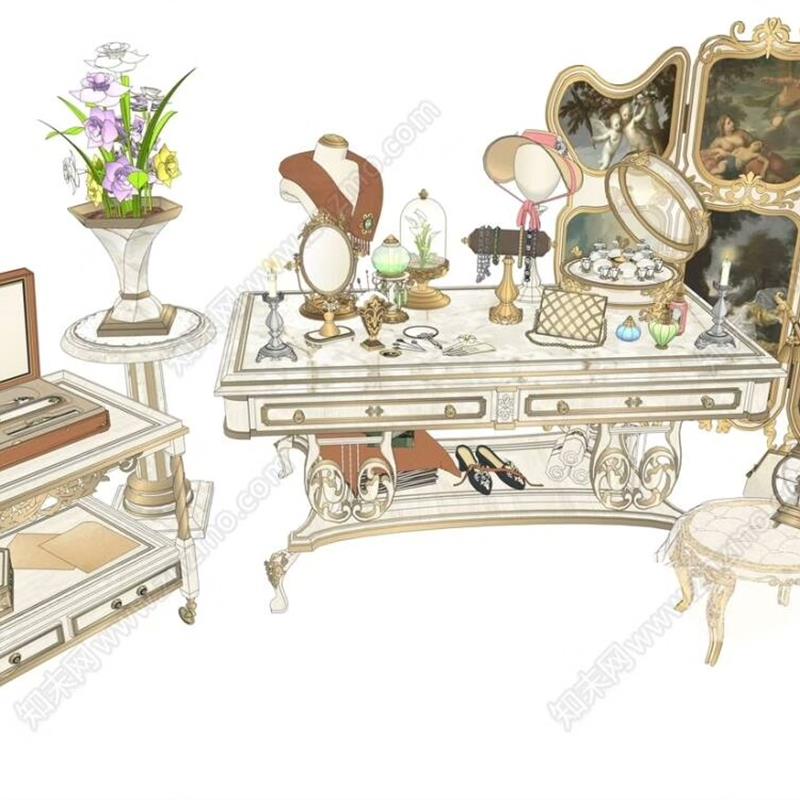 su模型 039贵妇首饰模型  草图大师模型