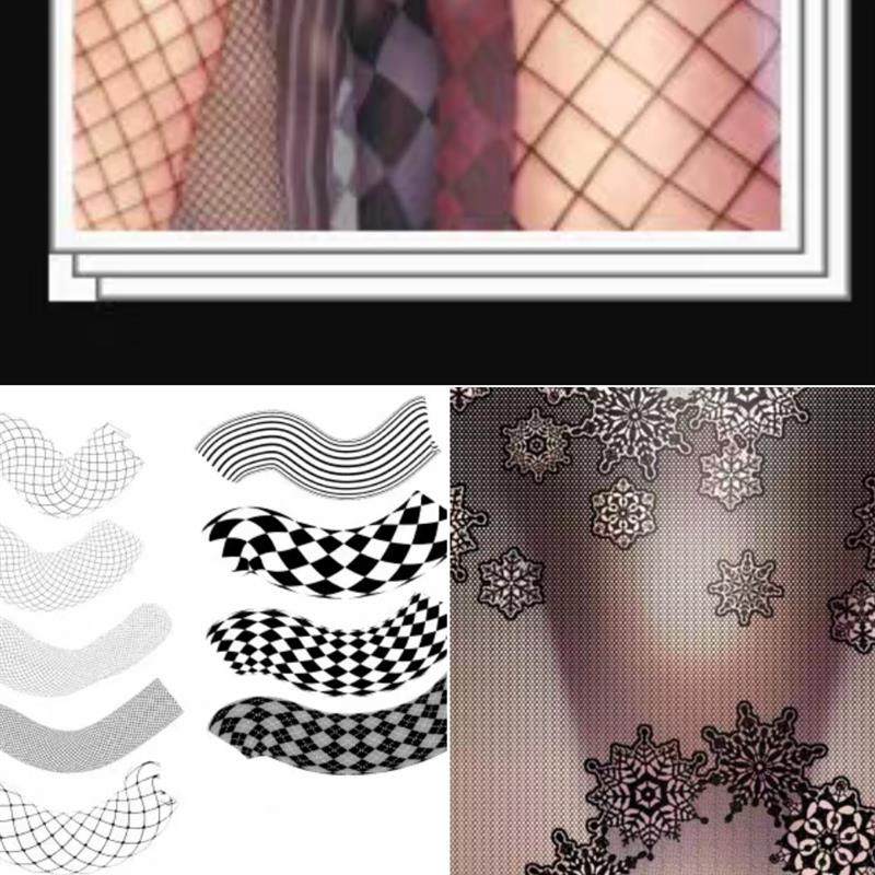 csp笔刷  网袜笔刷  服饰笔刷  服装笔刷  装饰笔刷