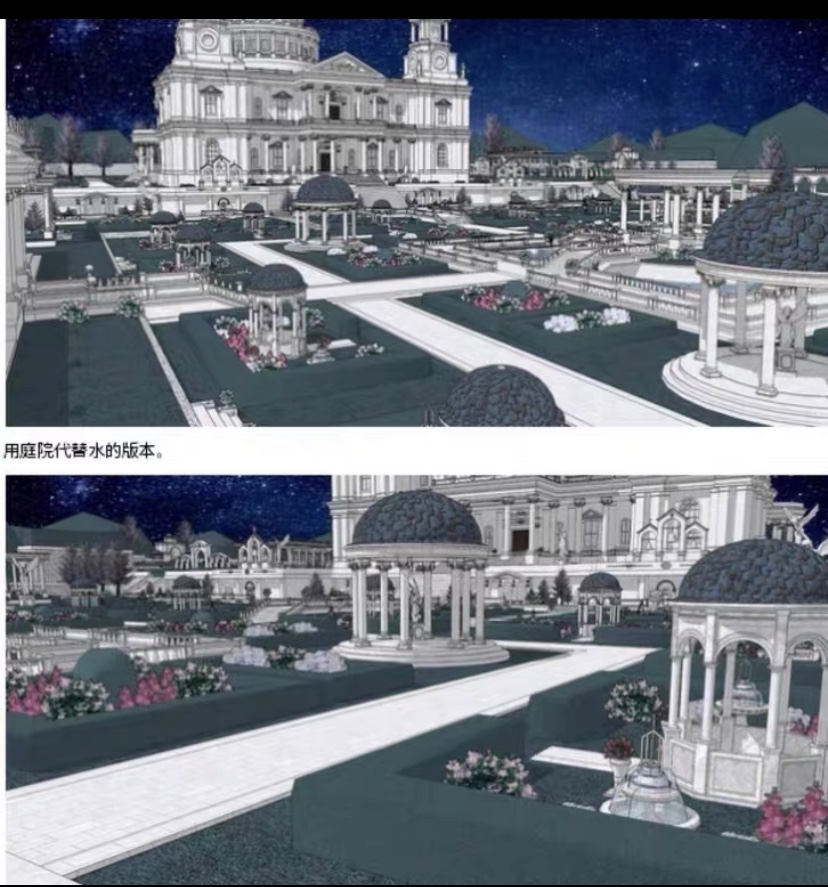 acon3d 建筑DIY小屋 奇幻神殿外观3种