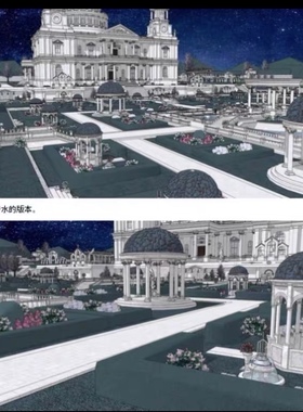 acon3d 建筑DIY小屋 奇幻神殿外观3种