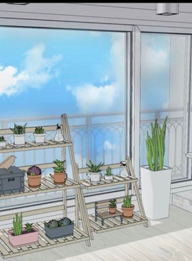 acon3d su模型 复式写字楼+单间 漫画背景辅助