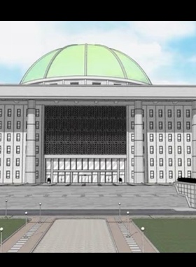 ACON3D su建模议事堂 行政院 sketch up3d模型 优动漫3d模型素材