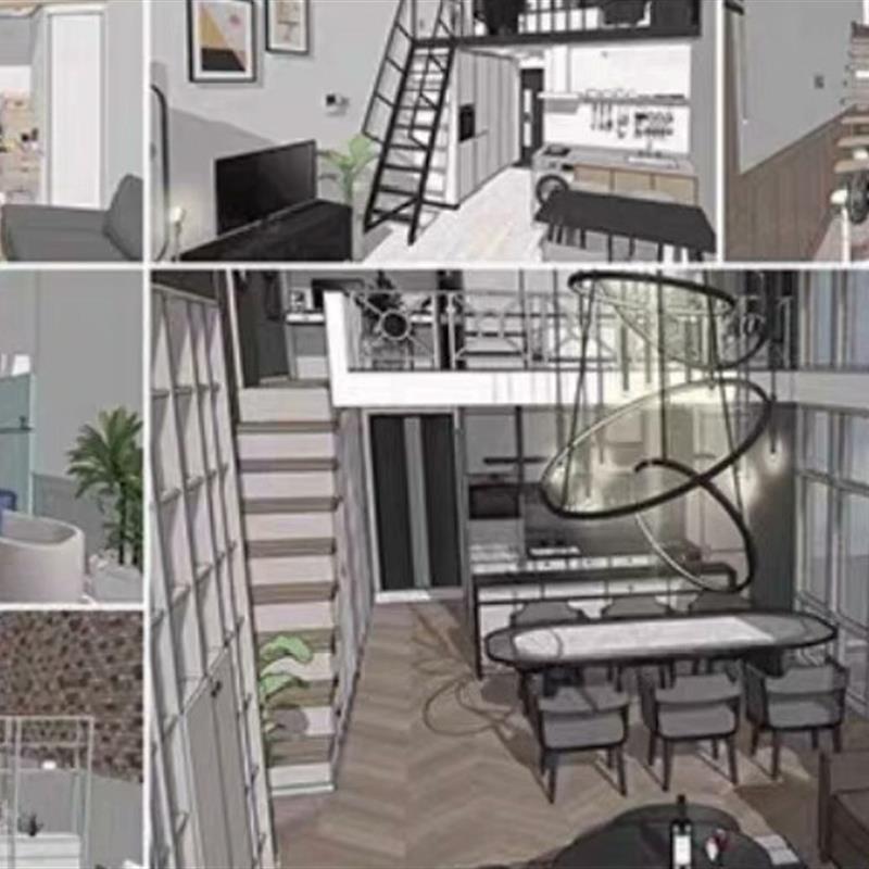 【acon3d 】acon3d 6种复式一居室套餐包含普通复