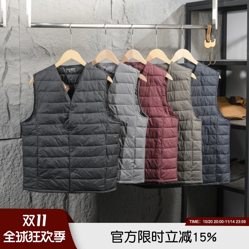 轻盈保暖秋冬韩单男女情侣马甲