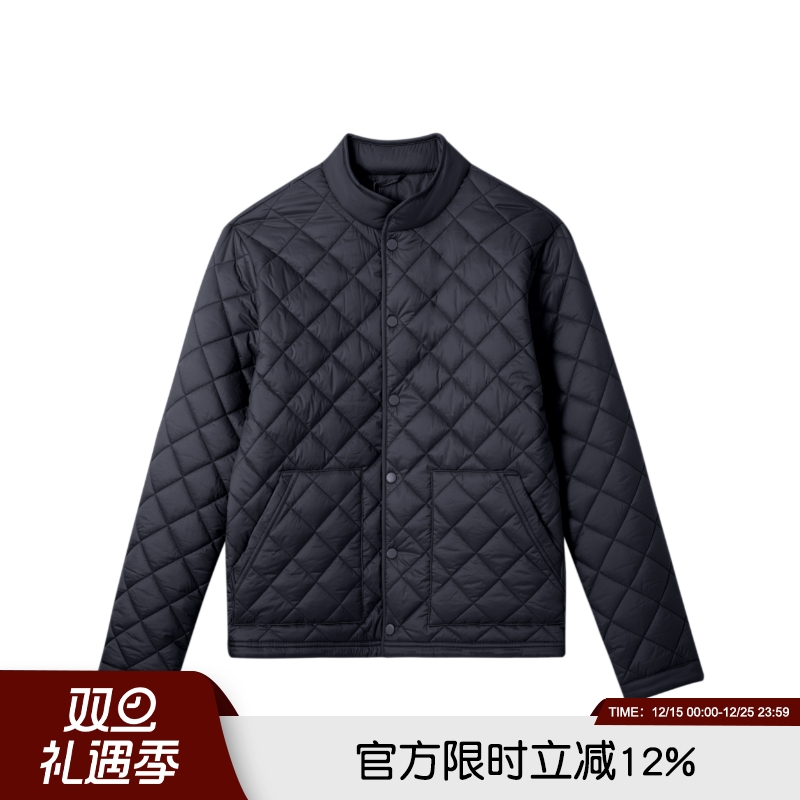 3M新雪丽棉外套2025年秋冬法式高端秋冬男士菱格纹理棉衣保暖棉服