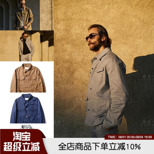 干练有型~M65战地猎装复古工装夹克秋冬男士翻领时尚休闲衬衫夹克