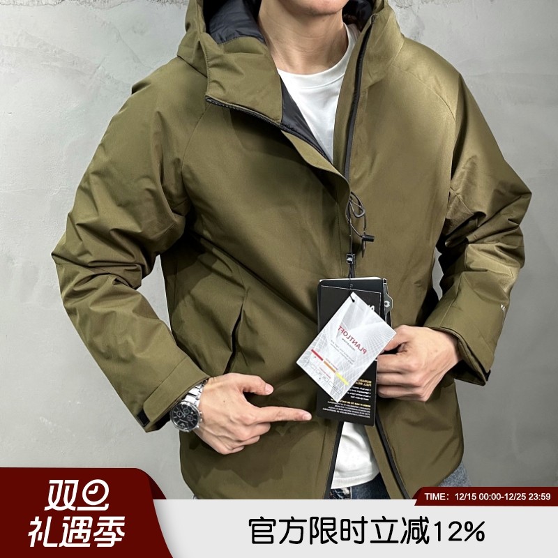 特价清！磁吸扣门襟~Leavo Johnson高端轻量秋冬连帽棉服男士棉衣