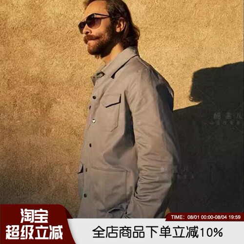 春季男士翻领时尚休闲衬衫夹克