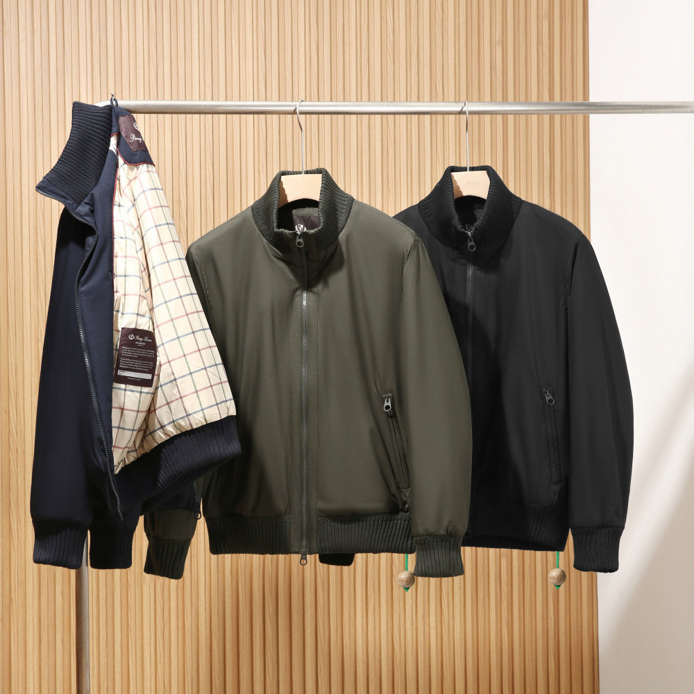 山羊绒桑蚕丝绵羊毛填充高端棉服图片