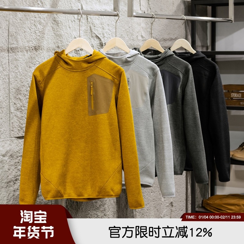 柜2K4~高端春季针织一体绒男连帽运动休闲卫衣春季休闲百搭套头衫,男装,卫衣,淘宝优惠券,粉丝福利购,淘宝优惠卷